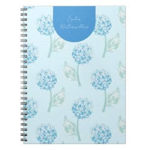 Grandmillennial Malerische Hortensie Anpassbar Notizblock