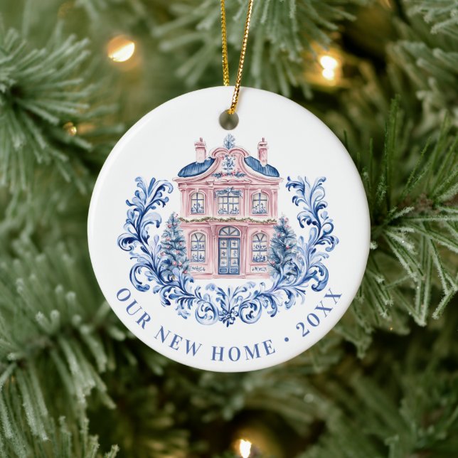 Grandmillennial | Neue Zuhause Keramik Ornament (Baum)