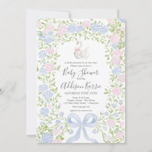 Grandmillennial-Schwan-Baby-Shower-Einladung Einladung