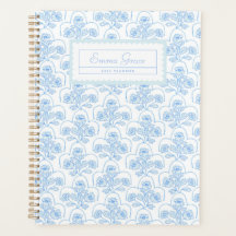 Grandmillennial Trellis Floral Planner