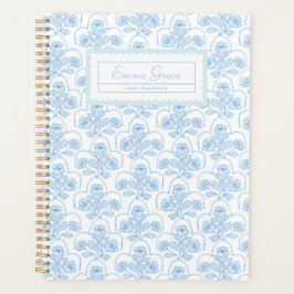 Grandmillennial Trellis Floral Planner Planer