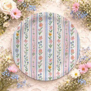Grandmillennial Vintage Babyparty Pappteller