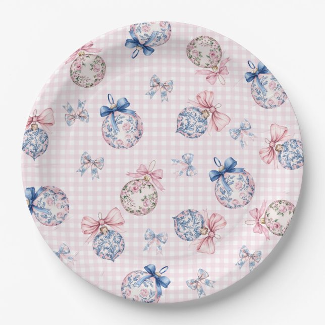 Grandmillennial | Weihnachtsschmuck Pappteller (Vorderseite)