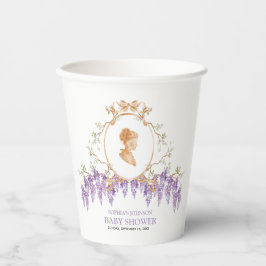 Grandmillennial Wisteria Baby Shower  Pappbecher