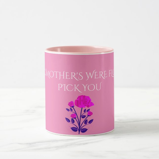 GRANDMOTHER BLÜHTE personalisierter Krug. Tasse (Zentrum)