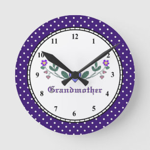 Grandmother Clock Runde Wanduhr