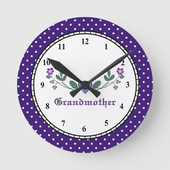 Grandmother Clock Runde Wanduhr (Vorderseite)