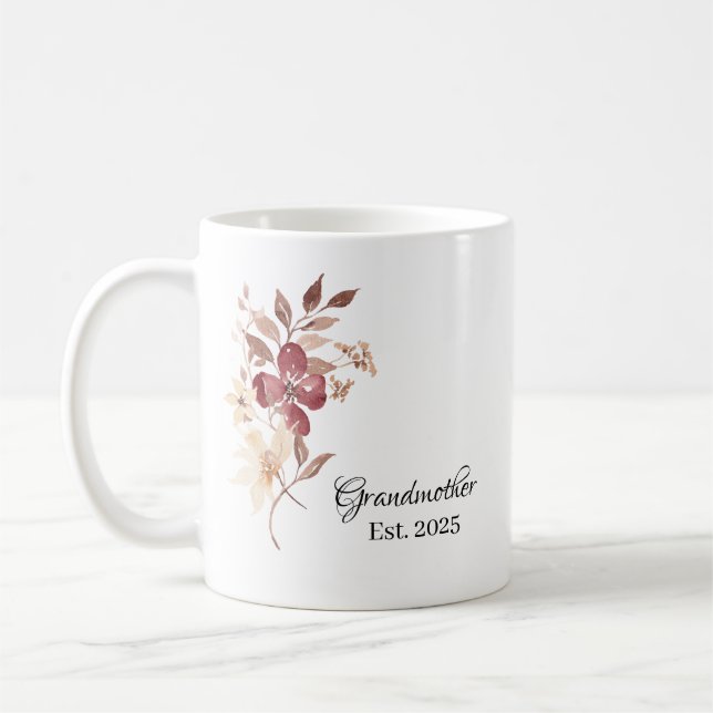 Grandmother Est. Year – Family Milestone Kaffeetasse (Links)