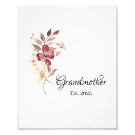Grandmother Est. Year  Fotodruck
