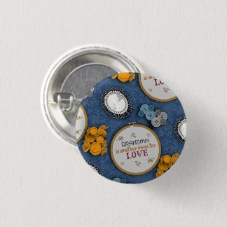 Grandmother is Love Pin Button
