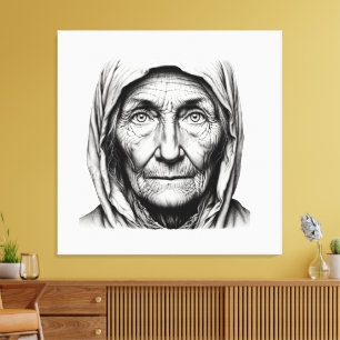 GRANDMOTHER LEINWANDDRUCK