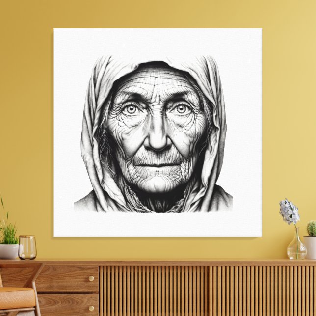 GRANDMOTHER LEINWANDDRUCK (Insitu (Wohnzimmer))