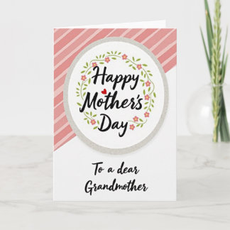 Grandmothers Day Heart Card Karte