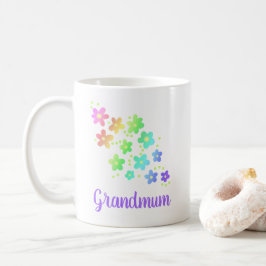 Grandmum Rainbow Blume Tasse