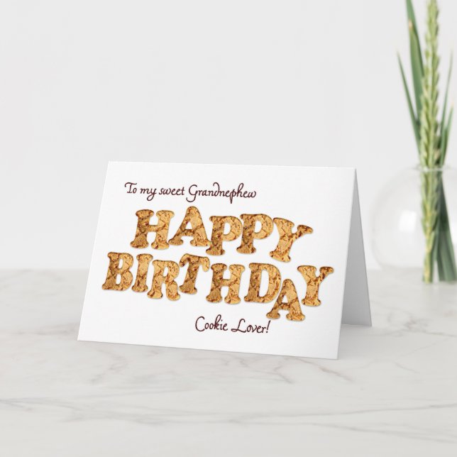 Grandnephew, une carte d'anniversaire pour les amo (Devant)
