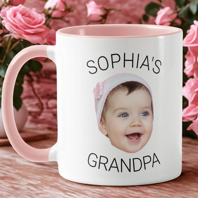 Grandpa Baby Face Coffee Mug Personalized Tasse (Von Creator hochgeladen)