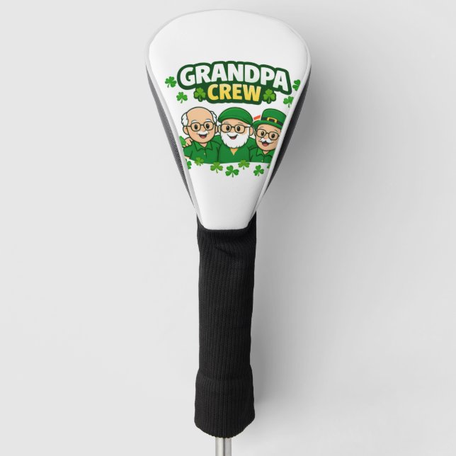 Grandpa Crew Golf Headcover (Vorderseite)