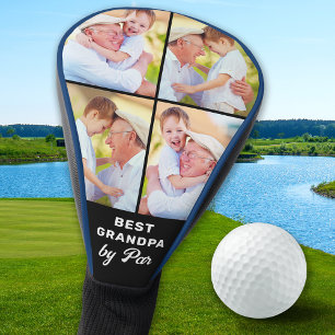 GRANDPA Custom 4 Foto Collage Niedlich Golfer Trei Golf Headcover