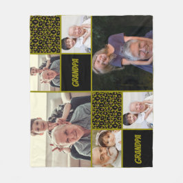  Grandpa Custom Photo Collage  Fleecedecke