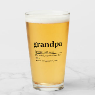 Grandpa Définition Verre de bière
