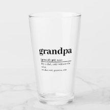 Grandpa Définition Verre de bière