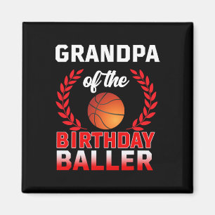 GRANDPA der Baller Basketball-Themenleiste am Gebu Magnet
