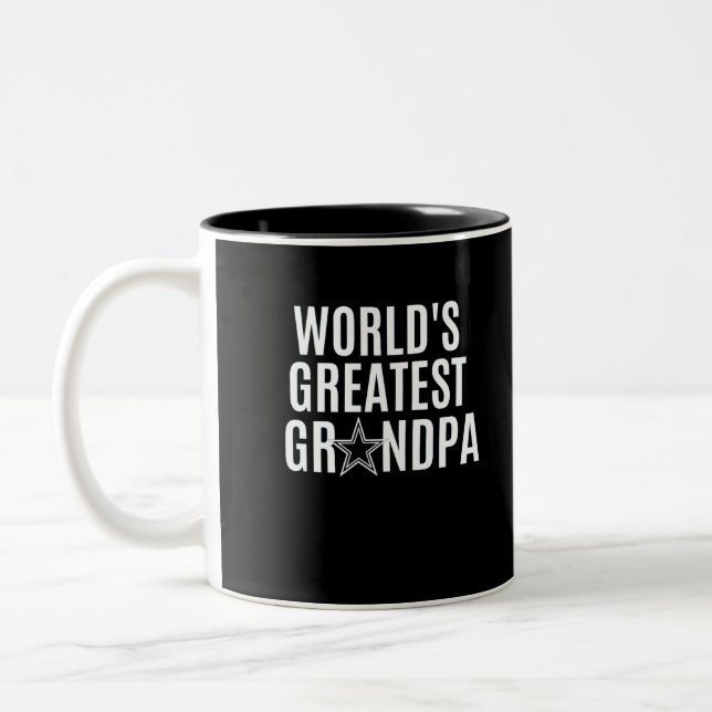 GRANDPA DER WELT ZWEIFARBIGE TASSE (Links)