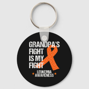 Grandpa Fight Orange Ribbon Geschenk für den Monat Schlüsselanhänger