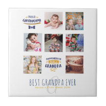 GRANDPA FOTO COLLAGE GIFT Proud Papa Pops Grampen