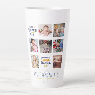 GRANDPA FOTO COLLAGE GIFT Proud Papa Pops Grampen Milchtasse