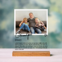 Grandpa-Foto und Personalisierte Bezeichnung