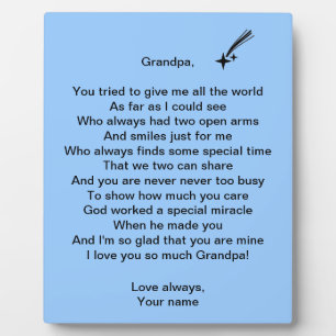 Grandpa Fotoplatte
