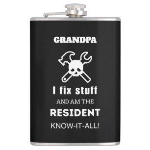 GRANDPA Geburtstagsgeschenk Männer Funny Einzigart Flachmann
