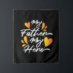 Grandpa Gift | My Father My Hero Wandteppich<br><div class="desc">Grandpa Gift | My Father My Hero</div>