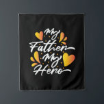 Grandpa Gift | My Father My Hero Wandteppich<br><div class="desc">Grandpa Gift | My Father My Hero</div>