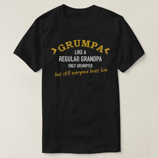 Grandpa Grumpa T-Shirt (Design vorne)