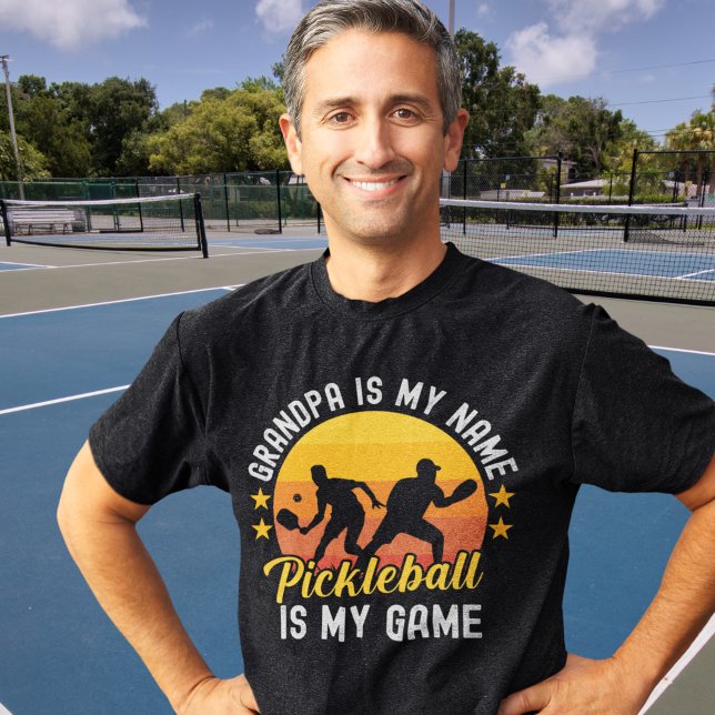 Grandpa is my name Pickleball is my Game  Tri-Blend Shirt (Von Creator hochgeladen)