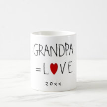 GRANDPA=LIEBE (oder ein beliebiger Name) Väter Tag