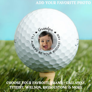 GRANDPA - Modernes Personalisiertes Foto - Golfer Golfball