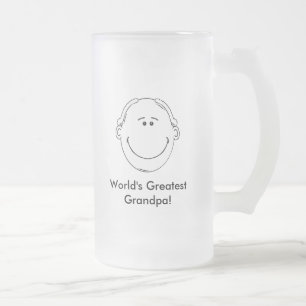 Grandpa_Mug1 (personifizieren Sie) Mattglas Bierglas