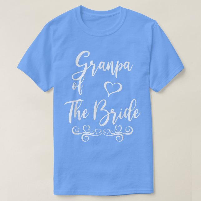 Grandpa of Bride & Groom Wedding Matching  T-Shirt (Design vorne)