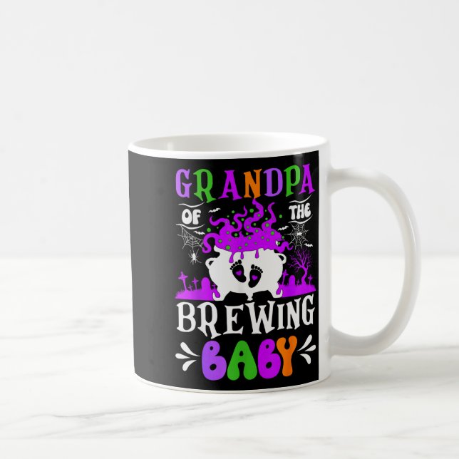 Grandpa Of The Brewing Baby Grandpa To Be Hallowee Kaffeetasse (Rechts)