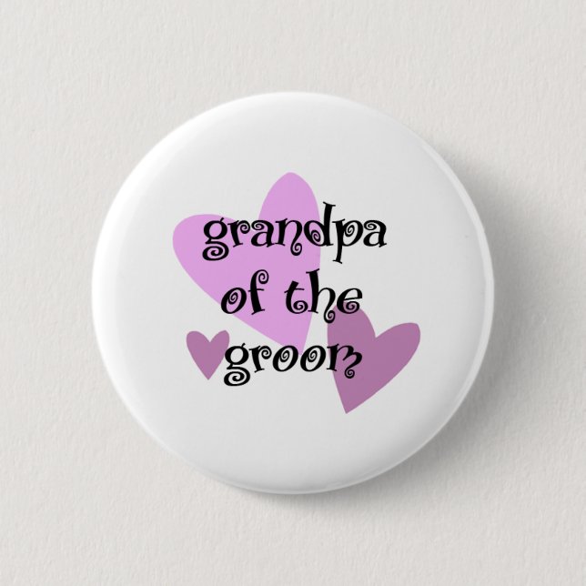 Grandpa of the Groom Button (Vorderseite)