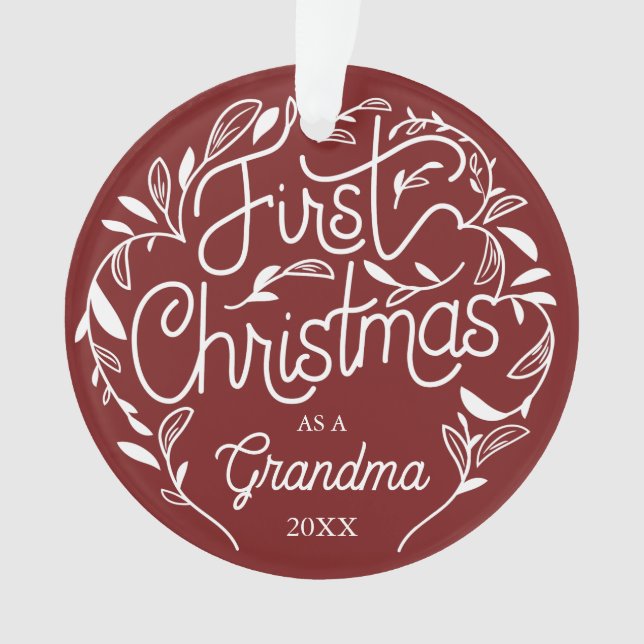 Grandpa Oma Akrylus Ornament (Vorderseite)