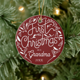 Grandpa Oma Keramik Ornament