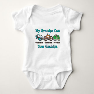 Grandpa Outswim Outbike Outrun Triathlon Baby Body Baby Strampler