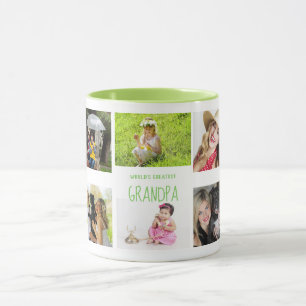 GRANDPA Photo Mug 10 x Collage Grandkids Photos