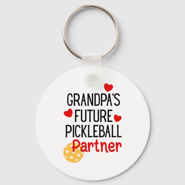 Grandpa S Future Ckleball Partner Granhild Toddler Schlüsselanhänger (Vorderseite)