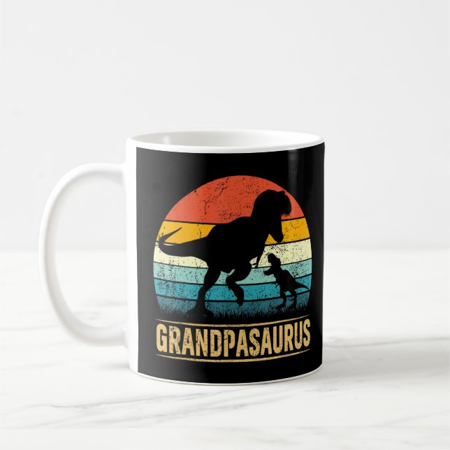 Grandpa Saurus T Rex Dinosaur Grandpasaurus Vater Kaffeetasse (Links)