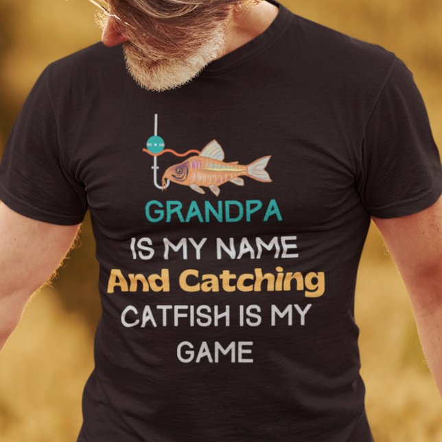 Grandpa-T - Shirt (Grandpa Catfishing Funny Shirt)
